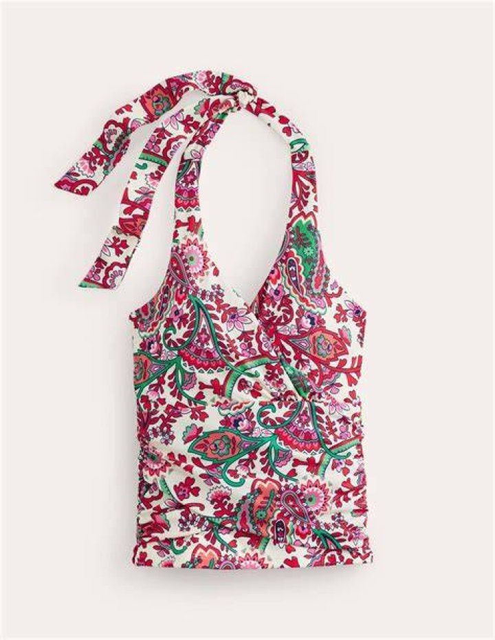 Boden Levanzo Halter Tankini Top And Matching Bottoms
