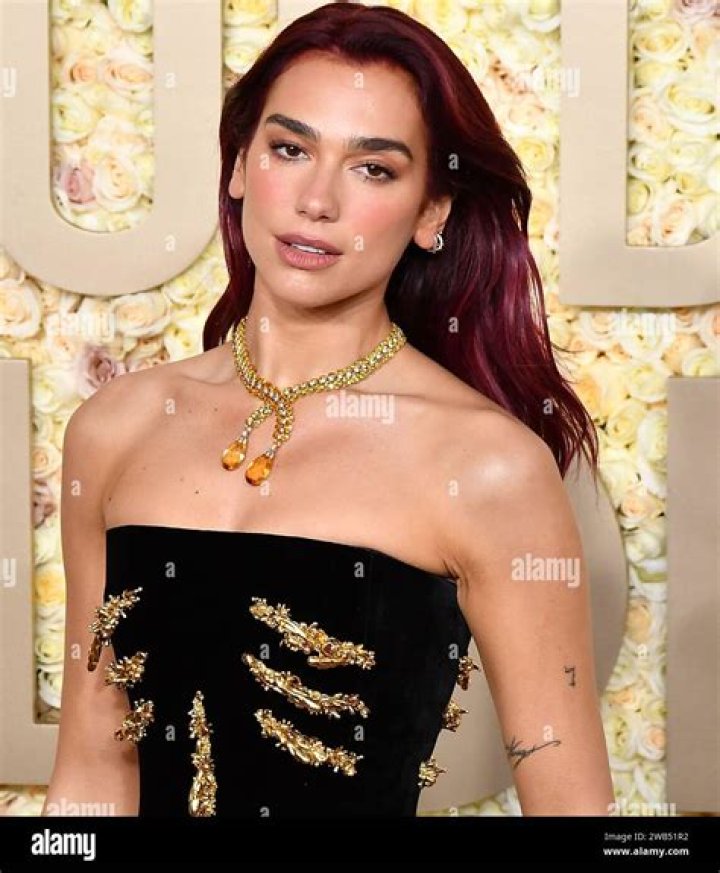 Dua Lipa attends the 81st Annual Golden Globe Awards at The Beverly Hilton on January 07, 2024 in Beverly Hills, California.