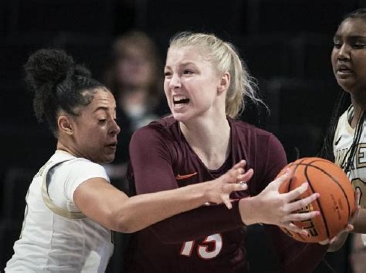 Kitley, Amoore each secure a double-double as No. 13 Virginia Tech women beat Wake Forest 82-73